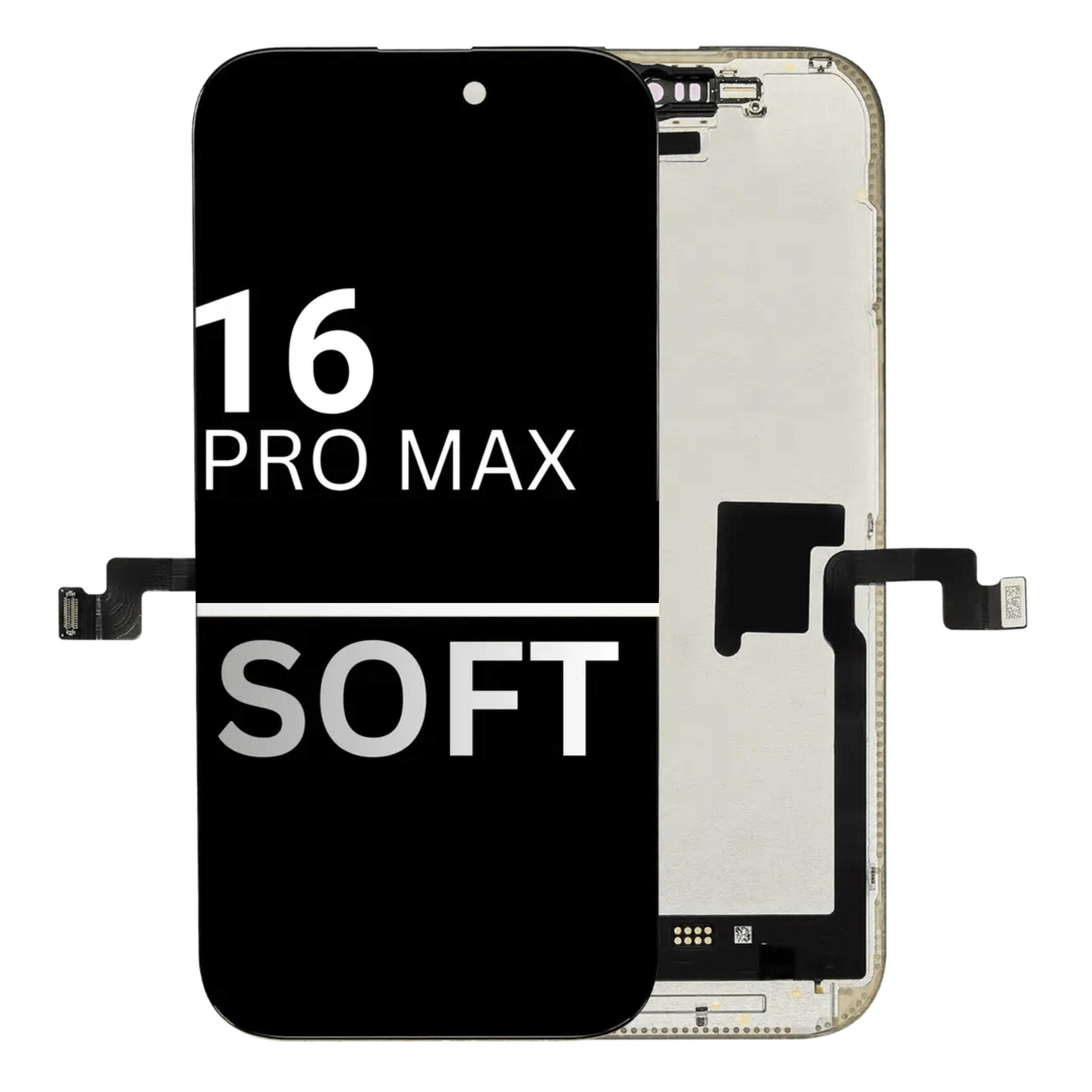 iPhone 16 Pro Max Soft OLED Assembly Replacement Screen | 120Hz Display