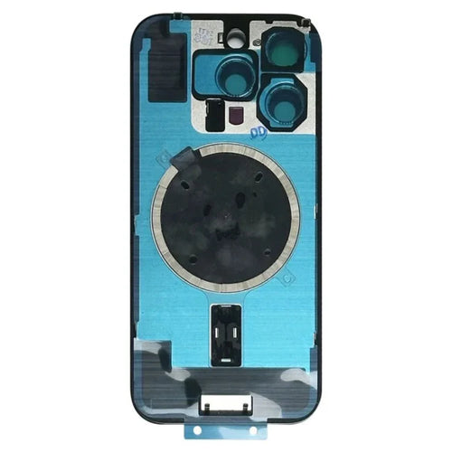 Back Cover Glass for iPhone 16 with Camera Lens Cover + MagSafe Magnet Ultramarine (Blue)